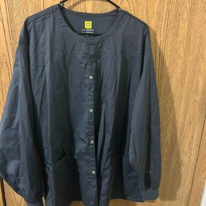 WonderWORK Unisex Snap Front Scrub Jacket